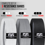 Resistance Bands Set for Women & Men – 3 Levels Booty Bands