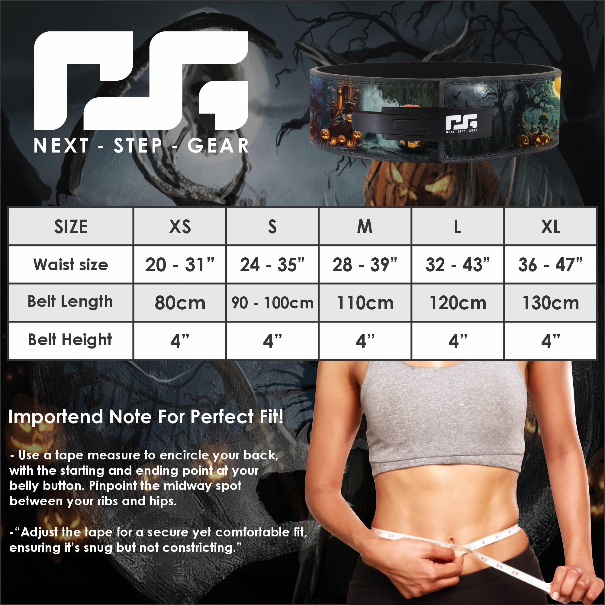 Anime weightlifting gym Belt - Halloween