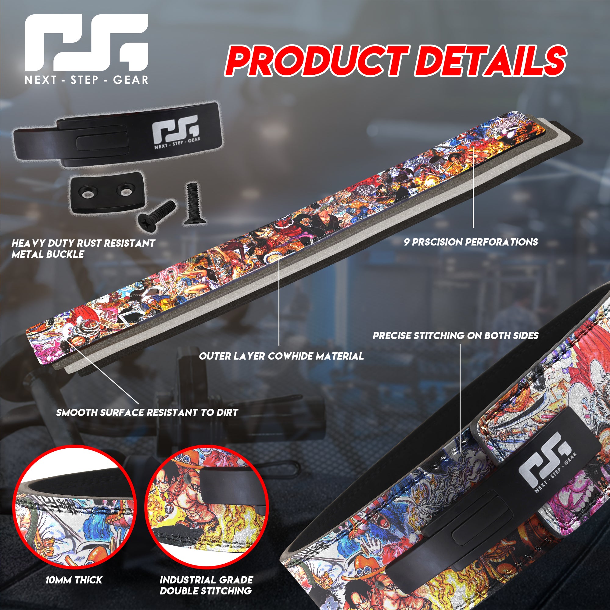 Anime Weightlifting Belt -  One Piece
