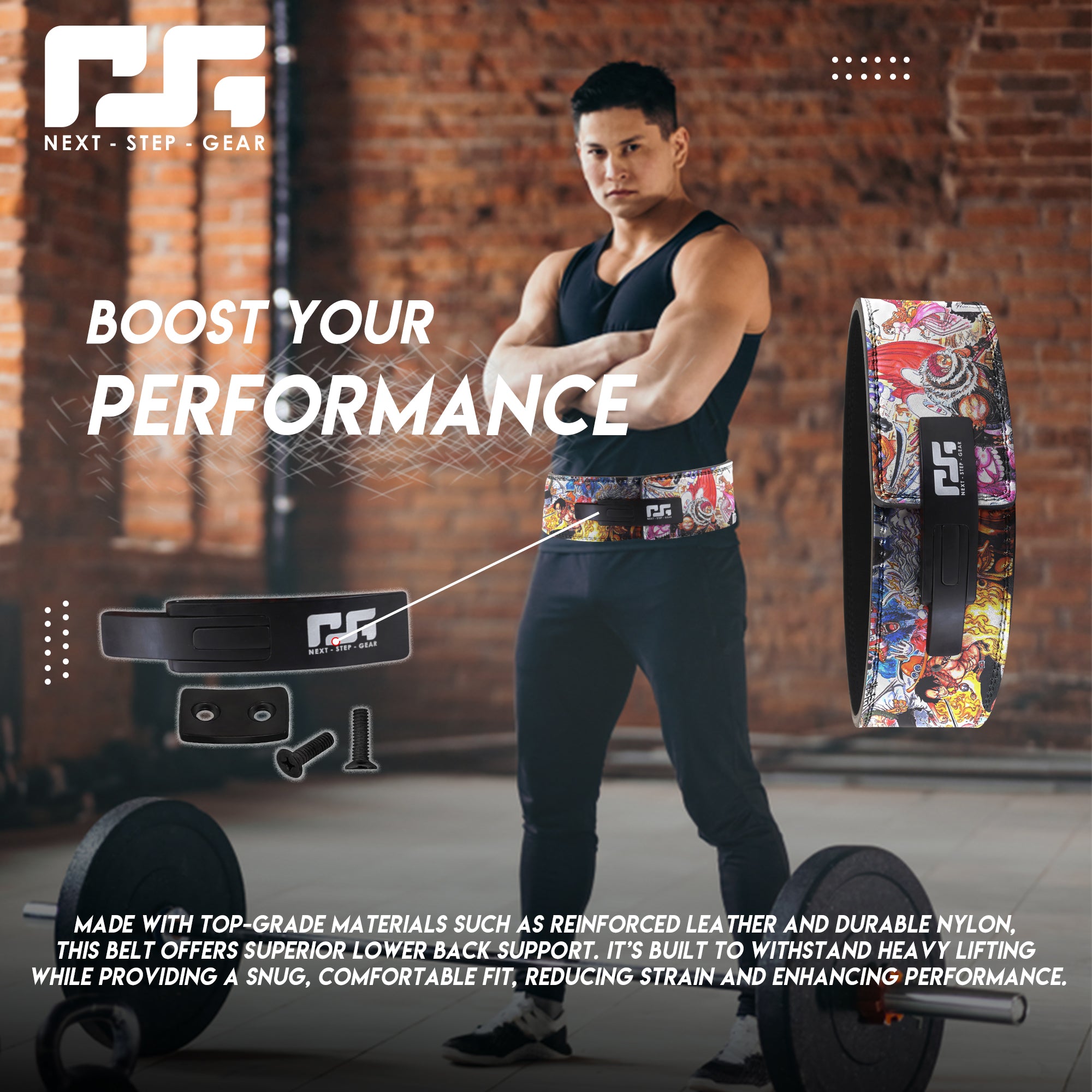 Anime Weightlifting Belt -  One Piece