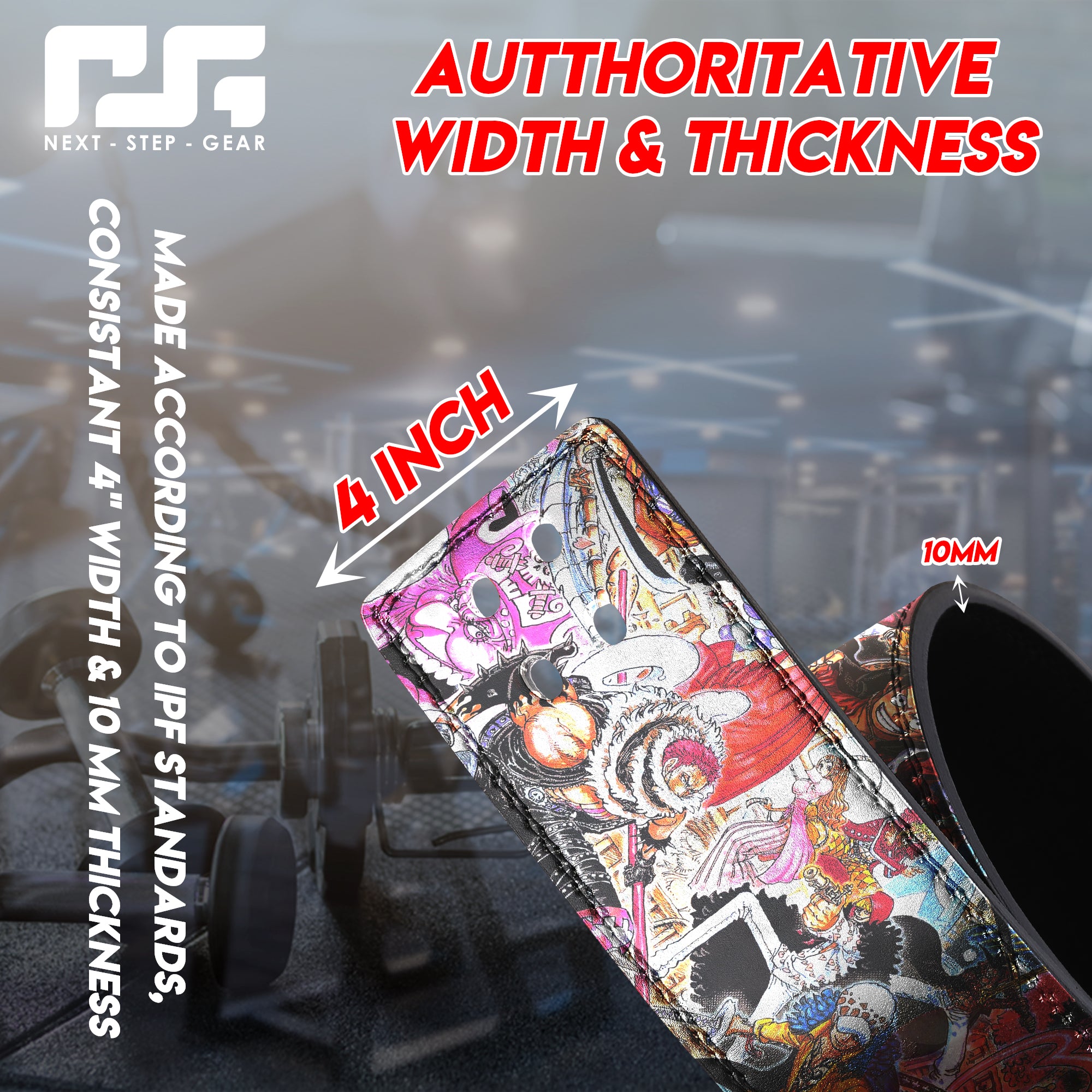 Anime Weightlifting Belt -  One Piece